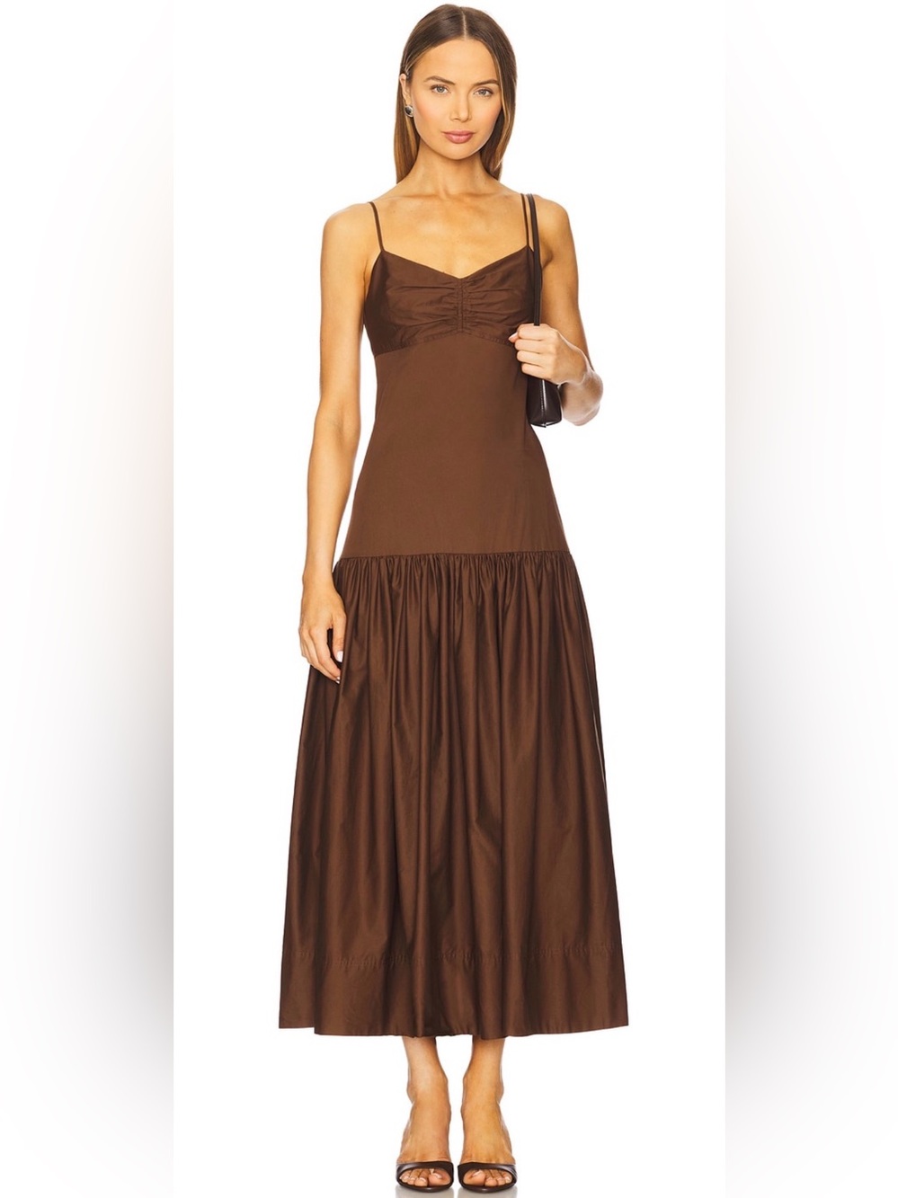 A.L.C. Harper Dress in Chocolate Brown - Picture 12 of 12